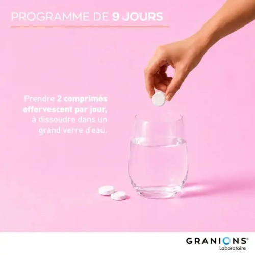 Collagène Granions : 18 comprimés effervescents pour peau et cheveux