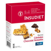 Barre Céréales INSUDIET : Hyperprotéinée, riche en fibres, goûter sain
