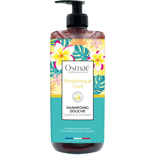 Shampoing Douche Osmaé Tiaré 1L : Douceur Monoï & Parfum Paradisiaque