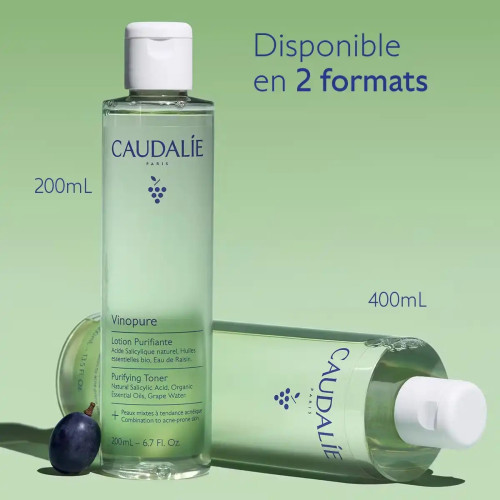 Caudalie Lotion Purifiante Bio : Purifie & Matifie Peaux Mixtes