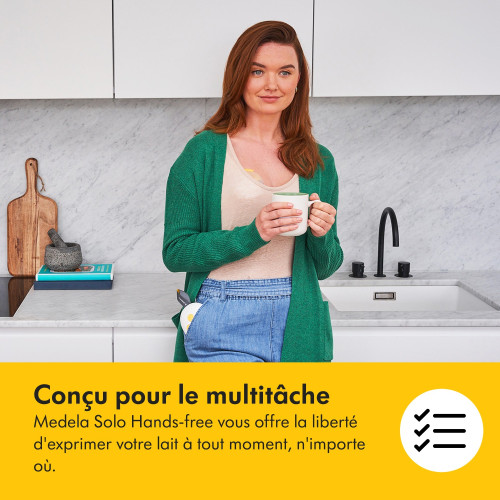Medela Solo : tire-lait électrique mains libres, léger et pratique