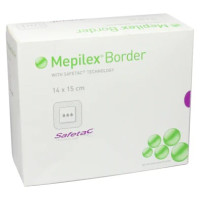 Pansement Mepilex Border Flex : Cicatrisation optimale - 14x15 cm