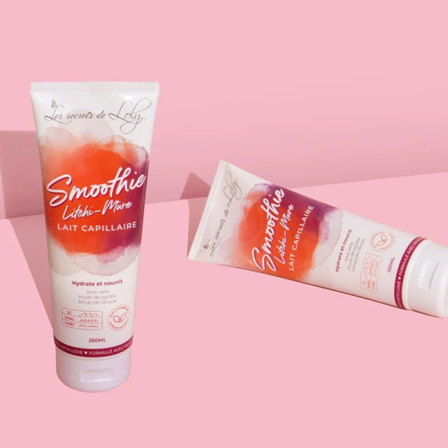 Lait Capillaire Litchi-Mûre : Hydratation & Douceur pour Boucles