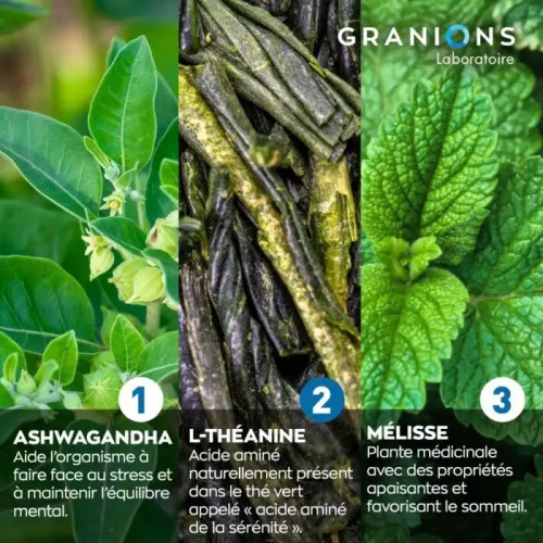 Granions Cortisol Balance : Équilibre Stress & Sommeil - 60 Cpr