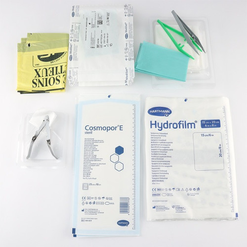 MediSet Post-Op Hartmann : Pansement Grandes Plaies avec Ôte-Agrafes