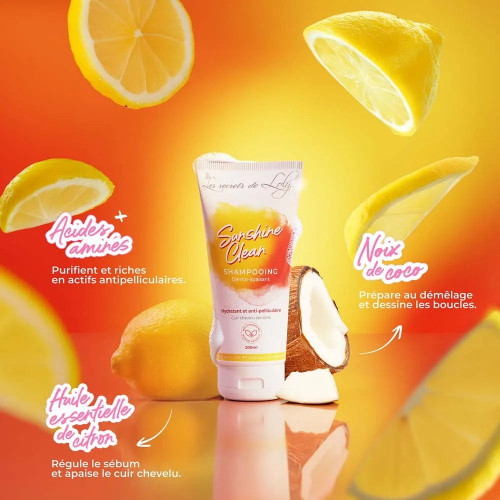 Shampoing Loly Sunshine Clean : Nettoyage apaisant anti-pelliculaire