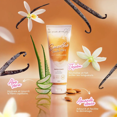 Lait Capillaire Vanille Ylang : Nourrit & Répare Boucles & Frisottis