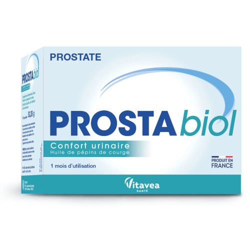 Nutrisanté Prostabiol : Soulage inconfort urinaire homme - 60 capsules