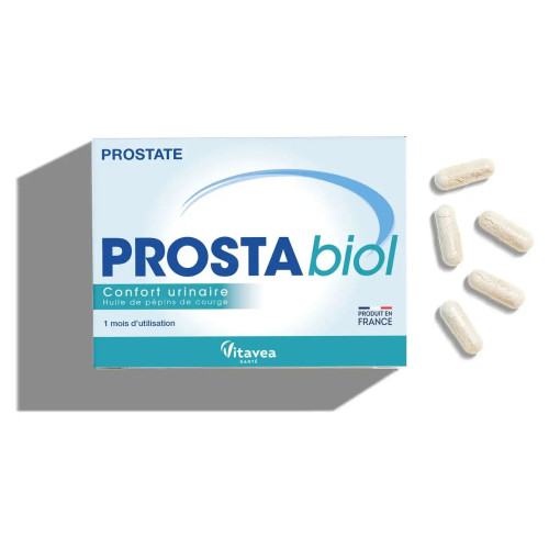 Nutrisanté Prostabiol : Soulage inconfort urinaire homme - 60 capsules