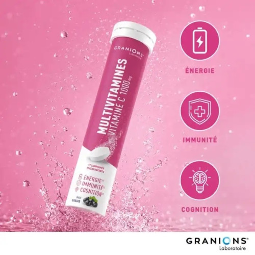 Granions Effervescent : Boost Énergie, Immunité et Concentration