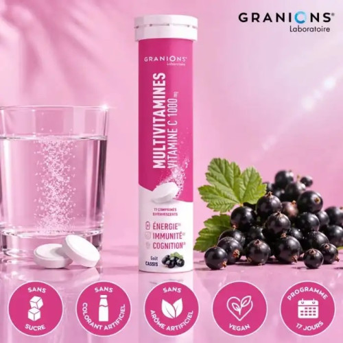 Granions Effervescent : Boost Énergie, Immunité et Concentration