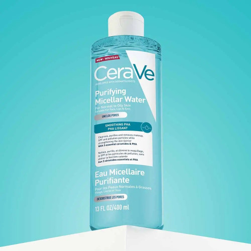 Eau Micellaire CeraVe Purifiante - Nettoyage Doux & Efficace 400ml
