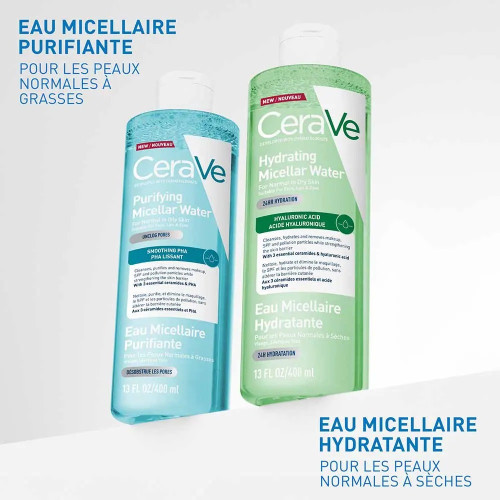 Eau Micellaire CeraVe Purifiante - Nettoyage Doux & Efficace 400ml