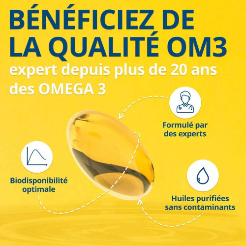 OM3 Premium : Équilibre Émotionnel avec 1050mg EPA
