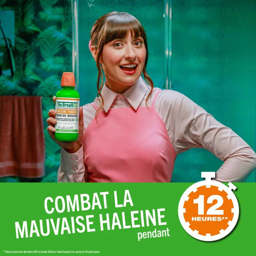 Bain de Bouche Menthe Douce : 12h Haleine Fraîche - Sans Alcool