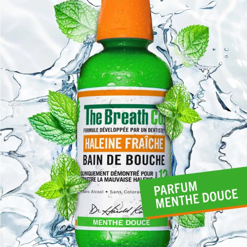 Bain de Bouche Menthe Douce : 12h Haleine Fraîche - Sans Alcool