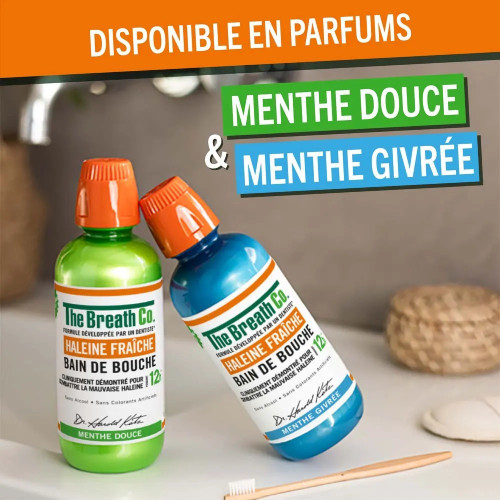 Bain de Bouche Menthe Douce : 12h Haleine Fraîche - Sans Alcool