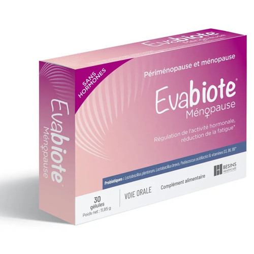 Complément ménopause Besins : Probiotiques + vitamines B6, B9, D3