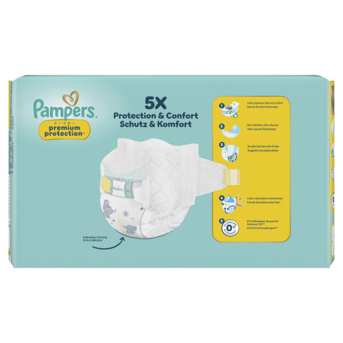 Pampers Premium Taille 0 : Protection 12h, peau ultra-douce