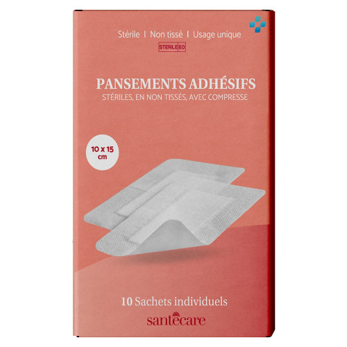 Pansements adhésifs Santecare 10x15cm - Protection optimale