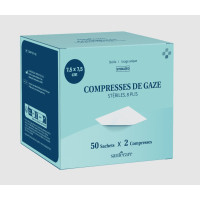 Compresses stériles Santecare 7,5x7,5cm - 50 unités