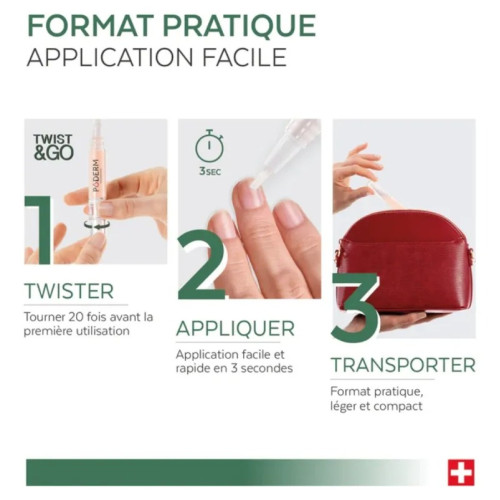 Stylo Durcisseur Ongles Poderm : Renforce & Brille