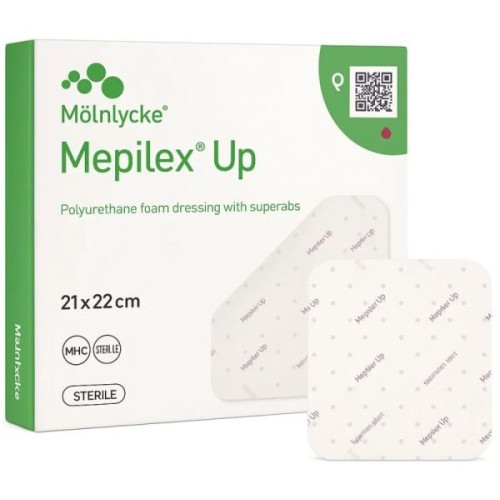 Pansement Mepilex XT - Absorption optimale plaies exsudatives 21x22 cm