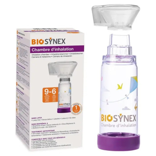 Chambre inhalation Biosynex : Asthme enfant 9m-6 ans