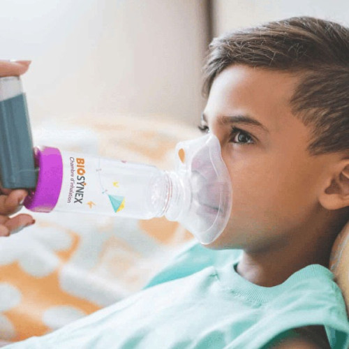 Chambre inhalation Biosynex : Asthme enfant 9m-6 ans