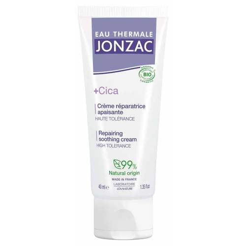 Jonzac Cica+ Crème Apaisante 40ml - Répare et Renforce Peau