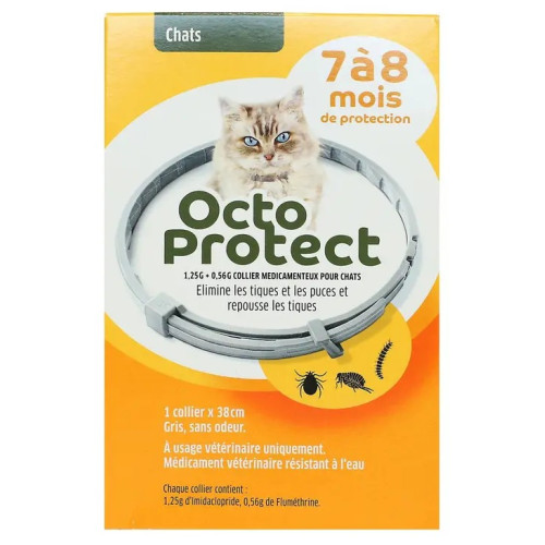 Elanco Octoprotect Collier Chat 7-8 Mois Protection Antiparasitaire