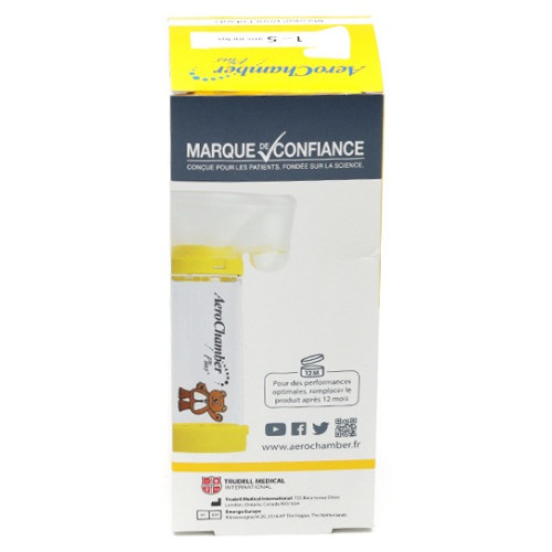 Aerochamber Plus : inhalateur enfant 1-5 ans, asthme efficace