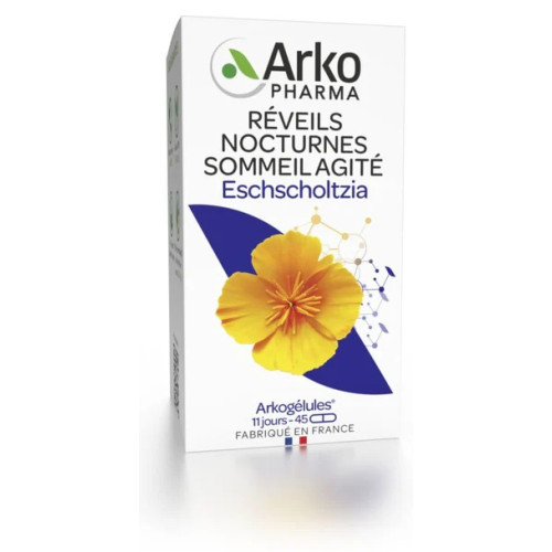 Arkogélules Escholtzia : Sommeil & Détente Naturelle - 45 Gélules