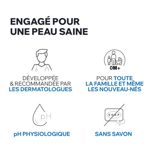 Uriage Crème Lavante 1L - Nourrit et Protège Peaux Sensibles