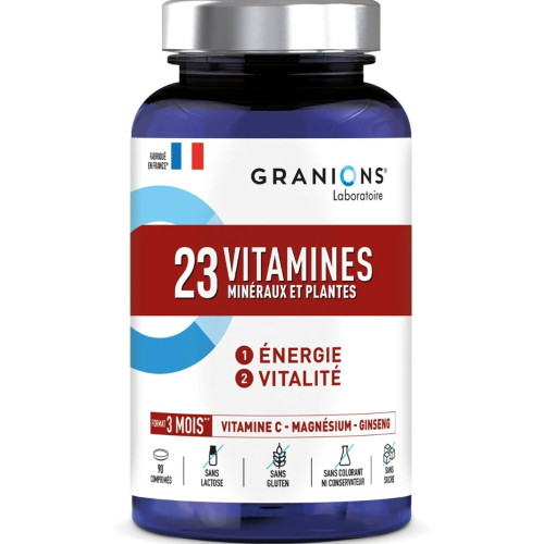 Granions 90 Comprimés Vitamines Minéraux Plantes - Énergie Vitalité