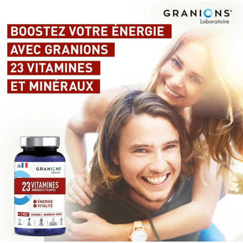 Granions 90 Comprimés Vitamines Minéraux Plantes - Énergie Vitalité