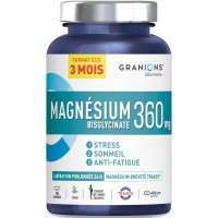 Granions Magnésium Bisglycinate 360mg - Stress Sommeil - 180 comprimés