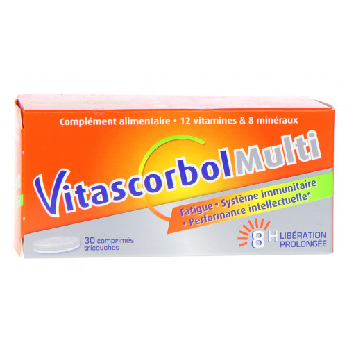 COOPER Vitascorbol Multi 12 Vitamines 9 Mineraux Comprimés Tricouches-7646