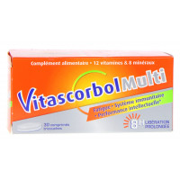 COOPER Vitascorbol Multi 12 Vitamines 9 Mineraux Comprimés Tricouches-7646