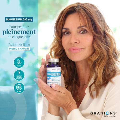 Granions Magnésium Bisglycinate 360mg - Stress Sommeil - 180 comprimés