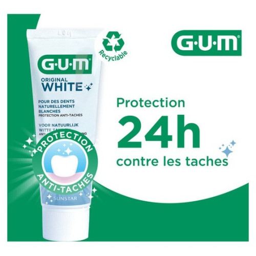 Gum Dentifrice Blancheur : Éclat Naturel, Taches Disparues
