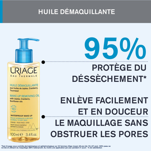 Huile démaquillante Uriage - Nettoyage doux & éclat teint