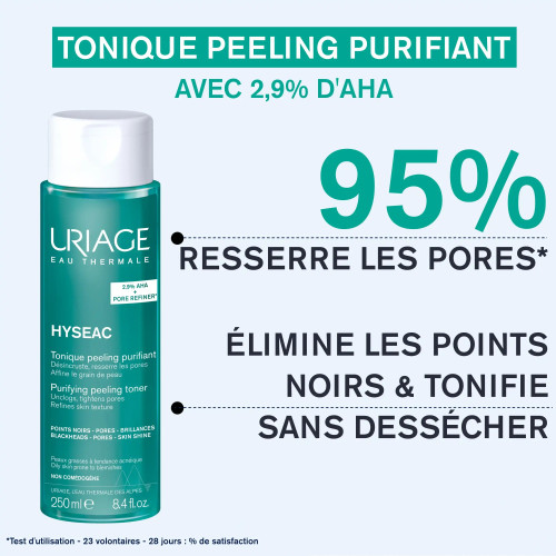 Tonique Uriage Hyséac : Purifie, affine et resserre les pores - 250ml