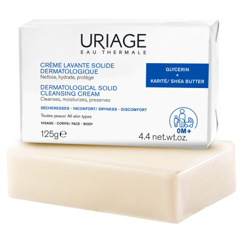 Nettoyage doux Uriage : Crème solide hydratante & nourrissante 125g