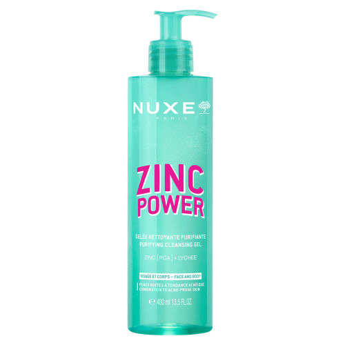Nuxe Zinc Power Gelée : Nettoyage Purifiant 400 mL