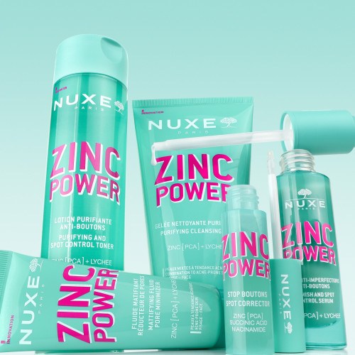 Nuxe Zinc Power Gelée : Nettoyage Purifiant 400 mL