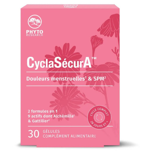 CyclaSécurA : Équilibre hormonal & soulagement SPM - 30 gélules