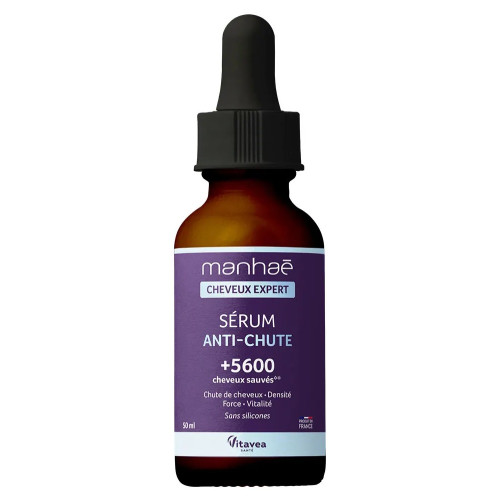 Manhaé Sérum Anti-Chute 50ml : cheveux denses, 98% naturel