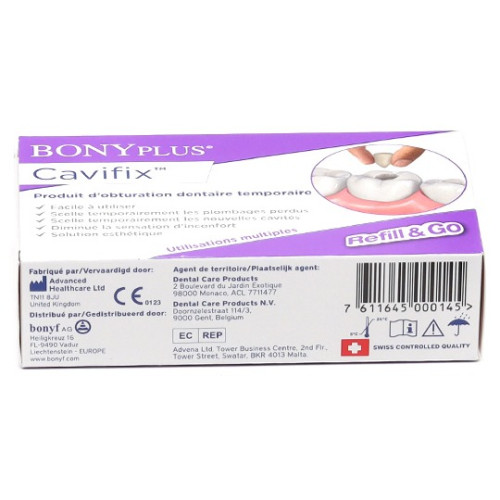 Cavifix Bonyplus : Obturation dentaire temporaire en urgence
