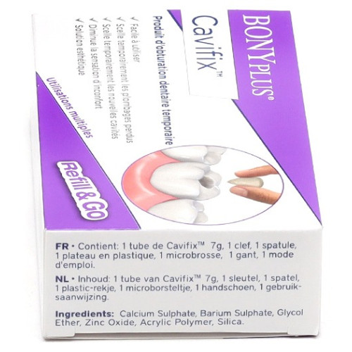 Cavifix Bonyplus : Obturation dentaire temporaire en urgence